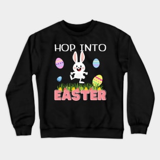 Cute Hop Into Easter Squad Rabbit Bunny Cousin Crew Kids Man Crewneck Sweatshirt